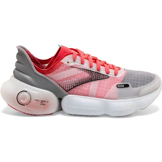 Women's Brooks Aurora, Grey/Coral/Black, 8.5 B Medium - Skoutley Outdoors LLC