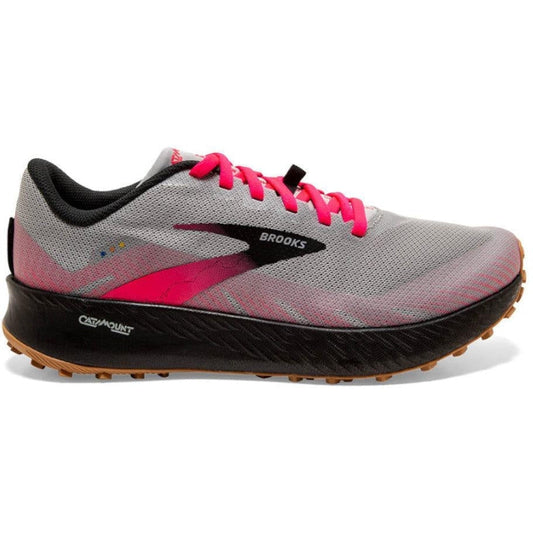 Women's Brooks Catamount, Alloy/Pink/Black, 12 B Medium - Skoutley Outdoors LLC