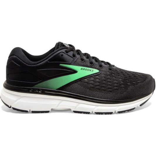 Women's Brooks Dyad 11, Black/Ebony/Green, 6.5 D Wide - Skoutley Outdoors LLC