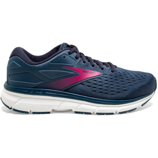Women's Brooks Dyad 11, Blue/Navy/Beetroot, 6.5 B Medium - Skoutley Outdoors LLC