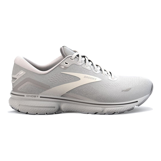 Women's Brooks Ghost 15, Oyster/Alloy/White, 9 B Medium - Skoutley Outdoors LLC