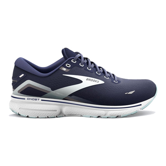 Women's Brooks Ghost 15, Peacoat/Pearl/Salt Air, 7.5 2A Narrow - Skoutley Outdoors LLC
