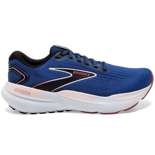 Women's Brooks Glycerin 21, Blue/Icy Pink/Rose, 6.5 B Medium - Skoutley Outdoors LLC