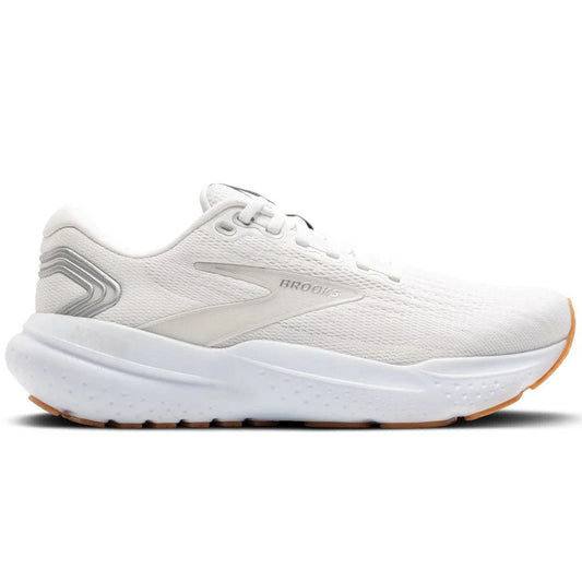 Women's Brooks Glycerin 21, White/Silver/Biscuit, 5 B Medium - Skoutley Outdoors LLC