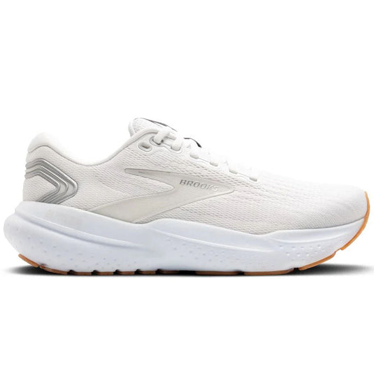 Women's Brooks Glycerin 21, White/Silver/Biscuit, 5 B Medium - Skoutley Outdoors LLC