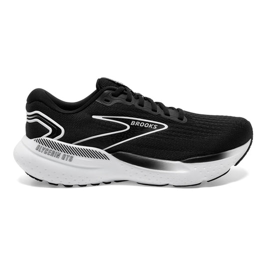 Women's Brooks Glycerin GTS 21, Black/Grey/White, 5 B Medium - Skoutley Outdoors LLC
