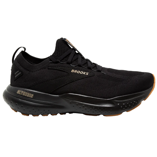 Women's Brooks Glycerin StealthFit 21, Black/Cream/Biscuit, 7 B Medium - Skoutley Outdoors LLC