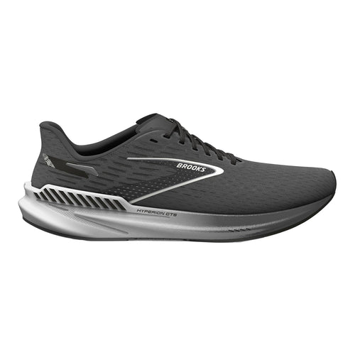 Women's Brooks Hyperion GTS, Gunmetal/Black/White, 10.5 B Medium - Skoutley Outdoors LLC