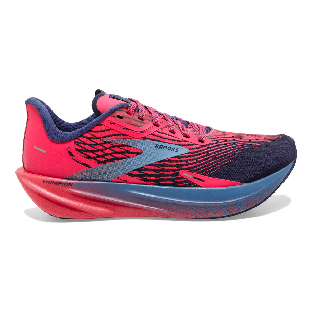 Women's Brooks Hyperion Max, Pink/Cobalt/Blissful Blue, 5.5 B Medium - Skoutley Outdoors LLC