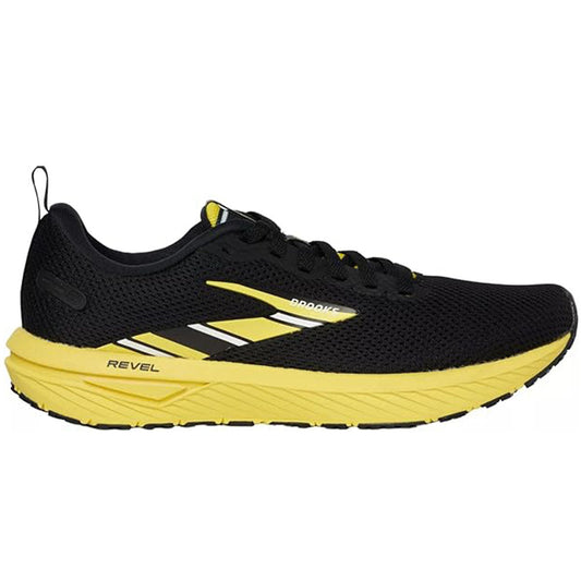 Women's Brooks Revel 6, Black/Yellow/White, 5 B Medium - Skoutley Outdoors LLC
