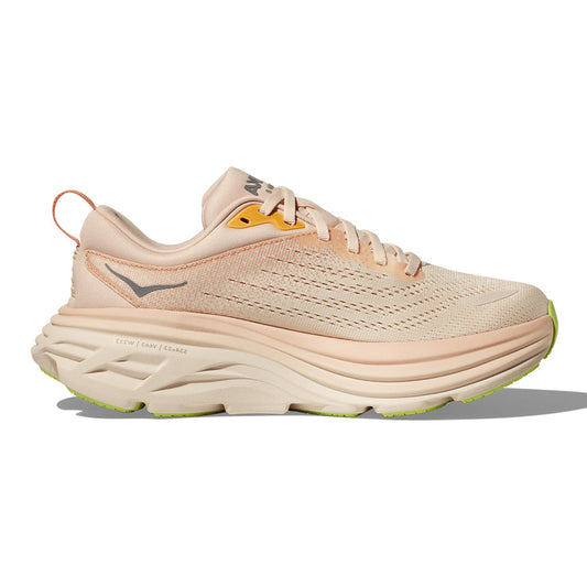 Women's Hoka Bondi 8, Cream/Vanilla, 10.5 B Medium - Skoutley Outdoors LLC