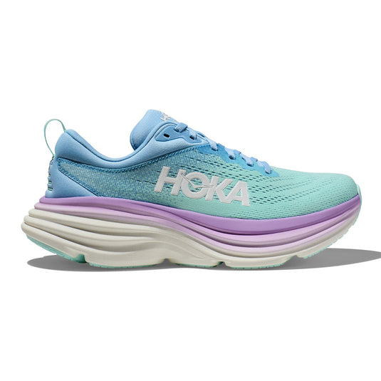 Women's Hoka Bondi 8, Airy Blue/Sunlit Ocean, 5 B Medium - Skoutley Outdoors LLC