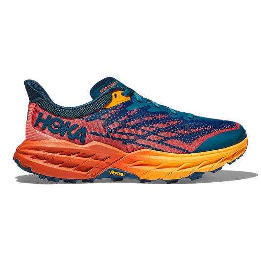 Women's Hoka Speedgoat 5, Blue Coral/Camellia, 10 D Wide - Skoutley Outdoors LLC
