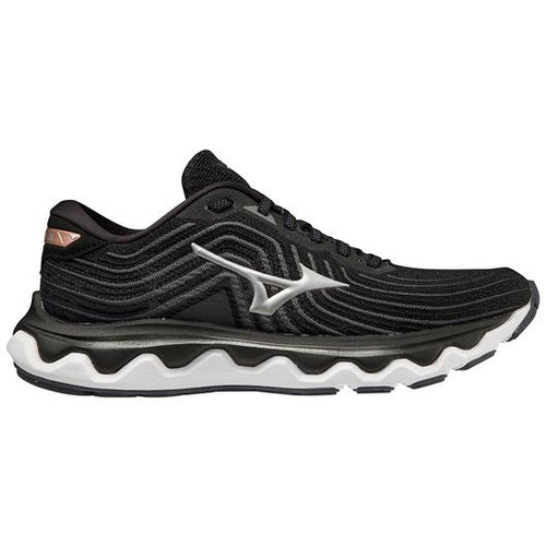 Women's Mizuno Wave Horizon 6, Black/Silver, 11.5 B Medium - Skoutley Outdoors LLC