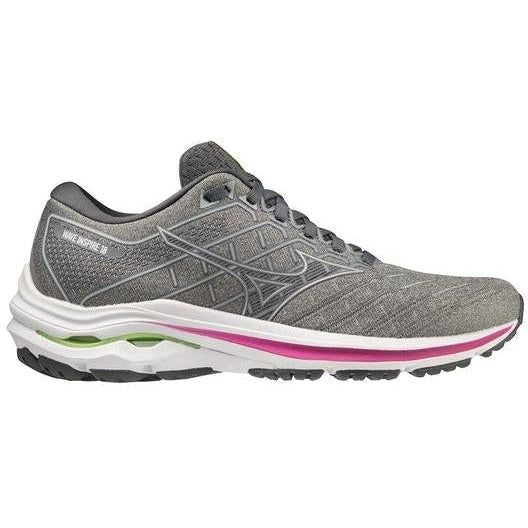 Women's Mizuno Wave Inspire 18, Ultimate Grey/Silver, 7 D Wide - Skoutley Outdoors LLC
