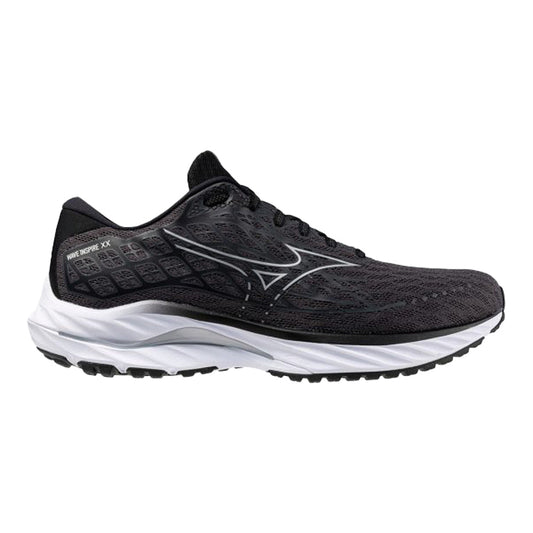 Women's Mizuno Wave Inspire 20, Ebony/White, 7.5 B Medium - Skoutley Outdoors LLC