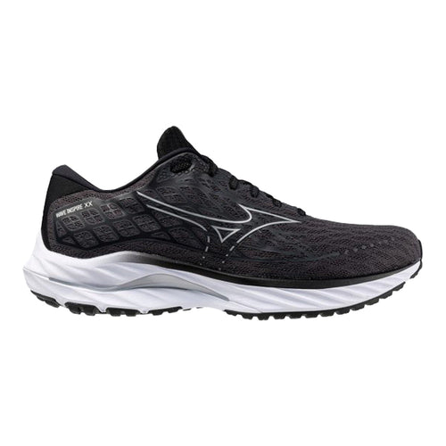 Women's Mizuno Wave Inspire 20, Ebony/White, 7.5 B Medium - Skoutley Outdoors LLC
