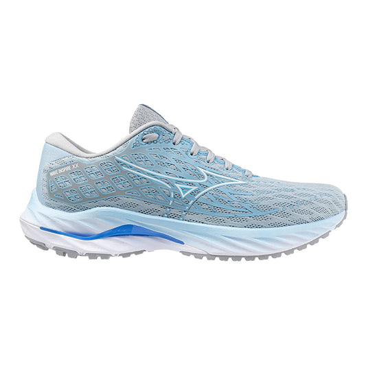 Women's Mizuno Wave Inspire 20, Cerulean/White, 7 B Medium - Skoutley Outdoors LLC