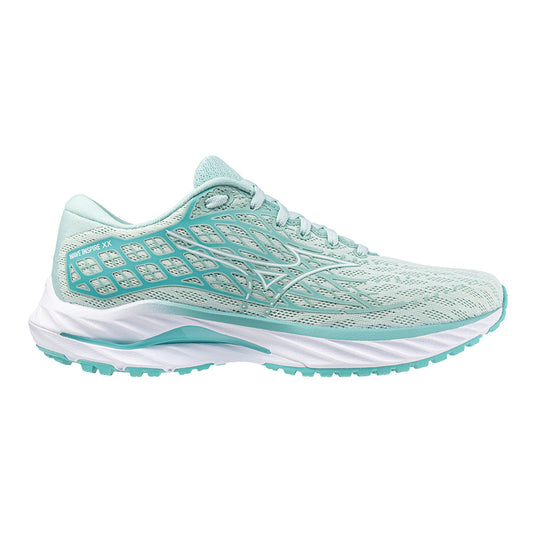 Women's Mizuno Wave Inspire 20, Eggshell Blue-White, 7 B Medium - Skoutley Outdoors LLC