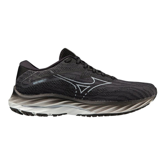 Women's Mizuno Wave Rider 27, Ebony/Snowcrest, 6.5 B Medium - Skoutley Outdoors LLC