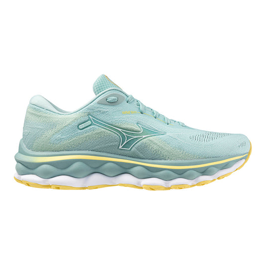 Women's Mizuno Wave Sky 7, Eggshell Blue-White, 7 B Medium - Skoutley Outdoors LLC