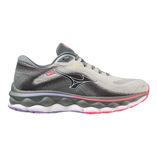 Women's Mizuno Wave Sky 7, Pearl Blue-White, 6.5 B Medium - Skoutley Outdoors LLC