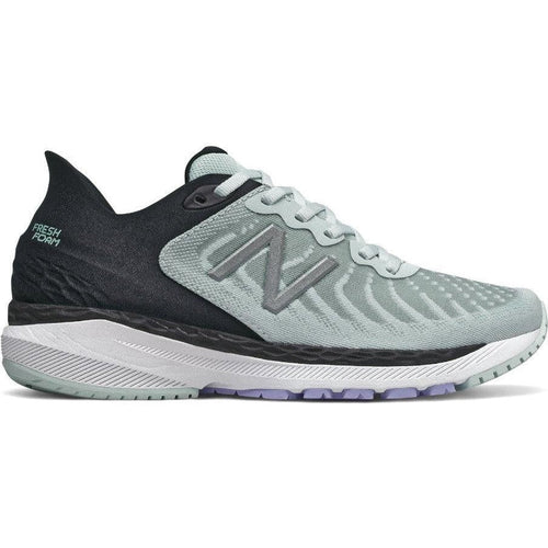 Women's New Balance Fresh Foam 860 v11, Camden Fog/Black, 5 D Wide - Skoutley Outdoors LLC