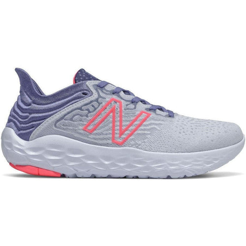Women's New Balance Fresh Foam Beacon v3, Moon Dust/Magnetic Blue, 6.5 B Medium - Skoutley Outdoors LLC
