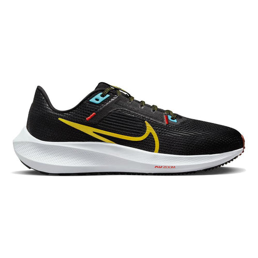 Women's Nike Pegasus 40, Black/Speed Yellow-Dk Smoke Grey, 7.5 B Medium - Skoutley Outdoors LLC