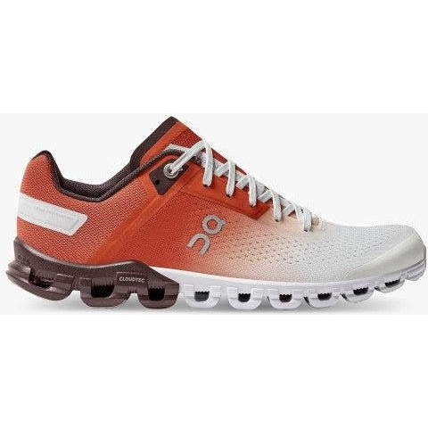 Women's On Cloudflow, Rust/White, 7.5 B Medium - Skoutley Outdoors LLC
