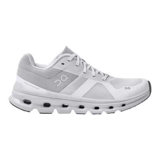 Women's On Cloudrunner, White/Frost, 9.5 D Wide - Skoutley Outdoors LLC