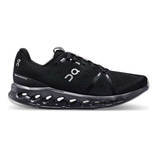 Women's On Cloudsurfer, All Black, 8 B Medium - Skoutley Outdoors LLC