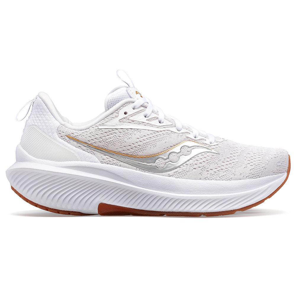 Women's Saucony Echelon 9, White/Gum, 6.5 D Wide - Skoutley Outdoors LLC