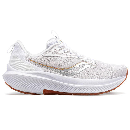 Women's Saucony Echelon 9, White/Gum, 6.5 D Wide - Skoutley Outdoors LLC