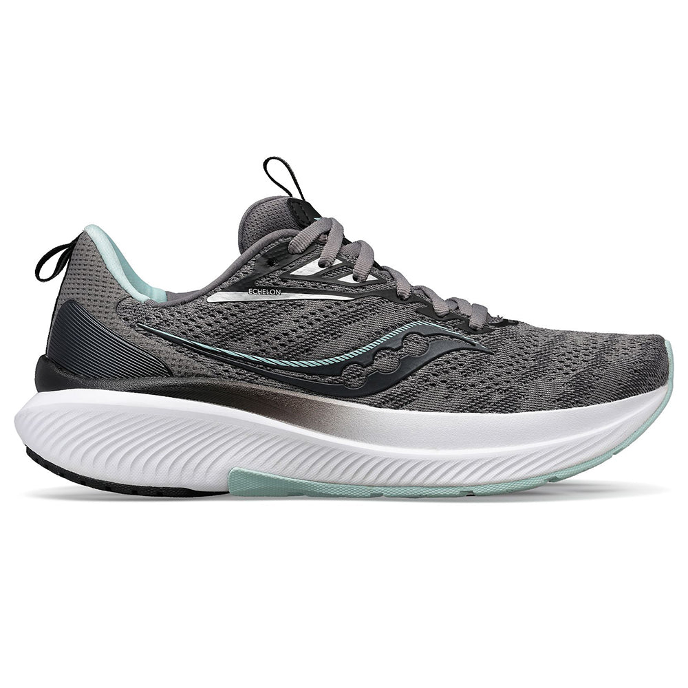 Women's Saucony Echelon 9, Charcoal/Ice, 10.5 B Medium - Skoutley Outdoors LLC