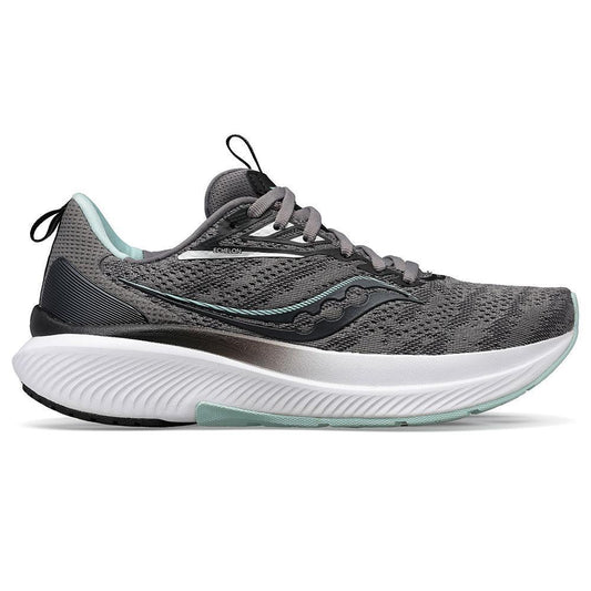 Women's Saucony Echelon 9, Charcoal/Ice, 7.5 D Wide - Skoutley Outdoors LLC