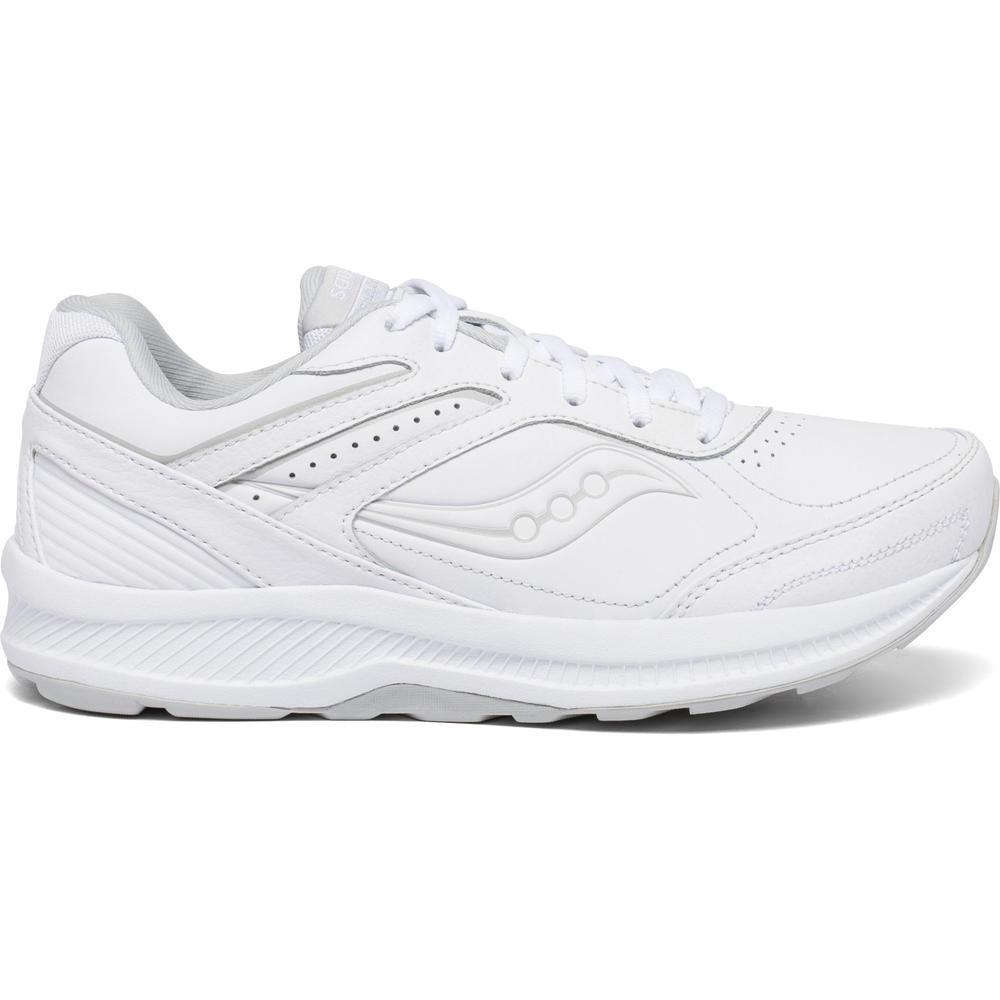 Women's Saucony Echelon Walker 3, White, 8 B Medium - Skoutley Outdoors LLC