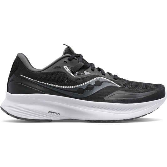 Women's Saucony Guide 15, Black/White, 6 D Wide - Skoutley Outdoors LLC