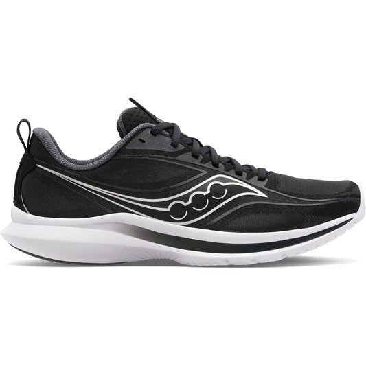 Women's Saucony Kinvara 13, BLACK/SILVER, 11 B Medium - Skoutley Outdoors LLC