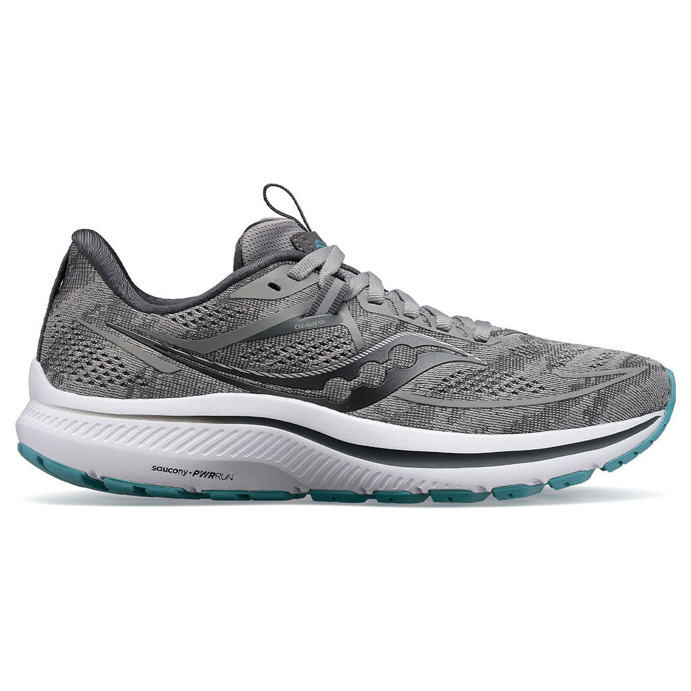 Women's Saucony Omni 21, Alloy/Rainfall, 6 D Wide - Skoutley Outdoors LLC