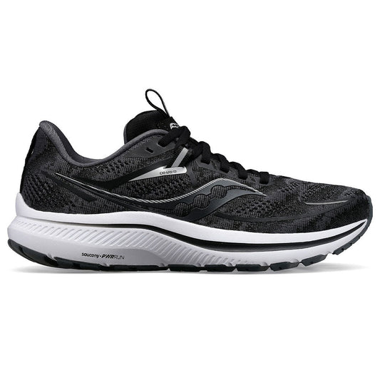 Women's Saucony Omni 21, Black/White, 6.5 B Medium - Skoutley Outdoors LLC