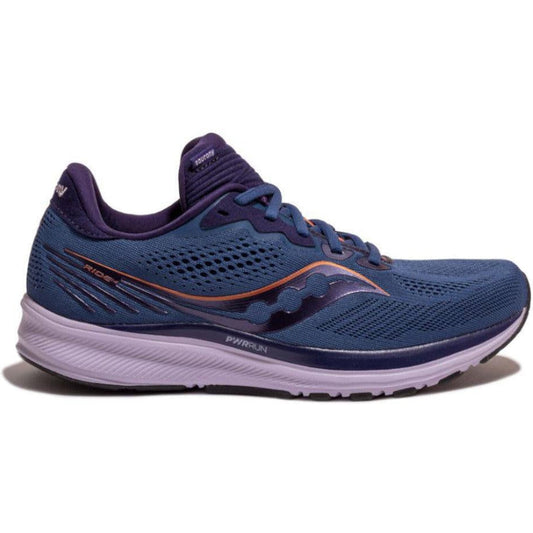 Women's Saucony Ride 14, Midnight/Copper, 6 B Medium - Skoutley Outdoors LLC