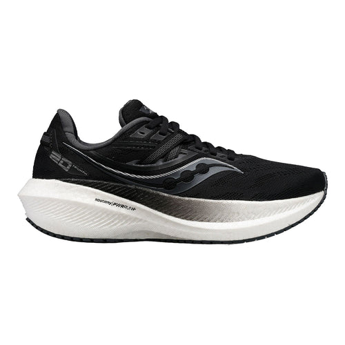 Women's Saucony Triumph 20, Black/White, 6.5 B Medium - Skoutley Outdoors LLC