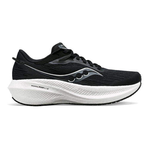 Women's Saucony Triumph 21, Black/White, 10 B Medium - Skoutley Outdoors LLC