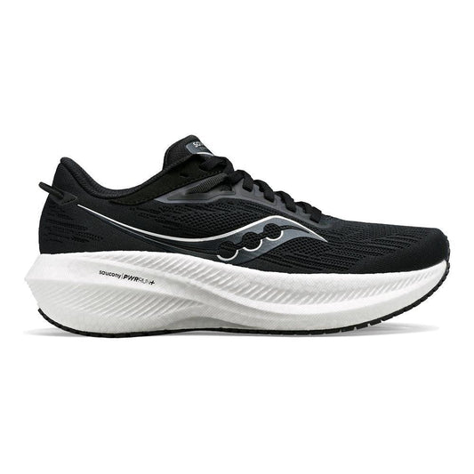 Women's Saucony Triumph 21, Black/White, 11 B Medium - Skoutley Outdoors LLC