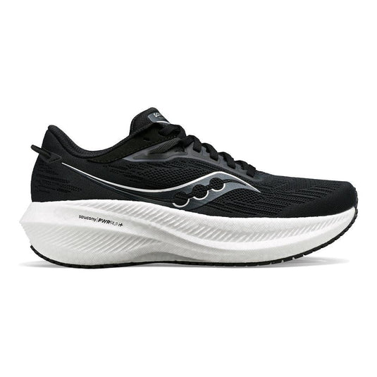 Women's Saucony Triumph 21, Black/White, 11 B Medium - Skoutley Outdoors LLC