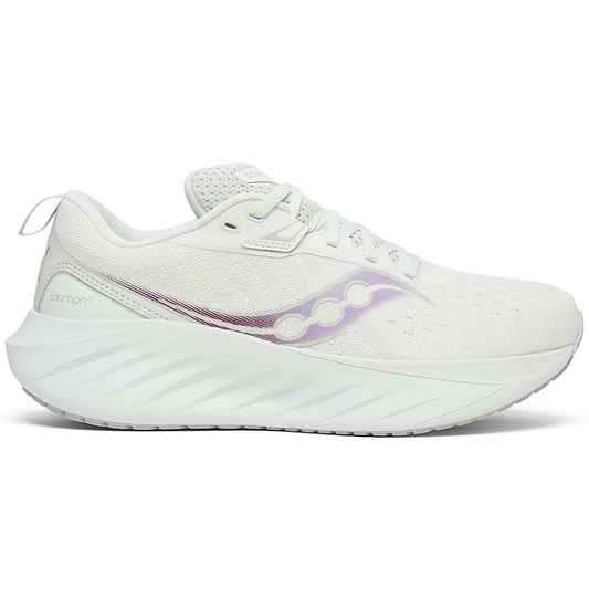 Women's Saucony Triumph 22, White/Foam, 8.5 B Narrow - Skoutley Outdoors LLC