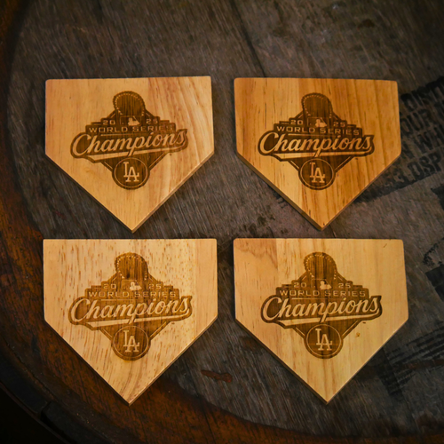 2025 Los Angeles Dodgers World Series Champions Wooden Coasters