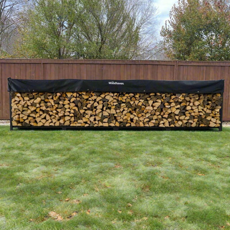 Load image into Gallery viewer, 16 ft Firewood Rack   Holds 1 Full Cord Woodhaven
