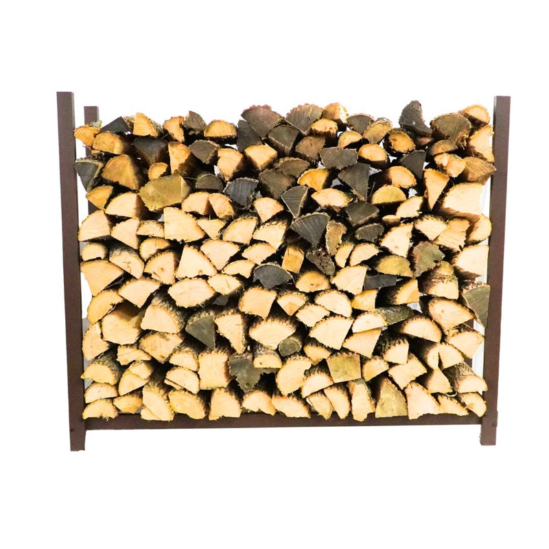 Load image into Gallery viewer, 4 ft Steel Firewood Rack Holds 1/4 Cord Woodhaven
